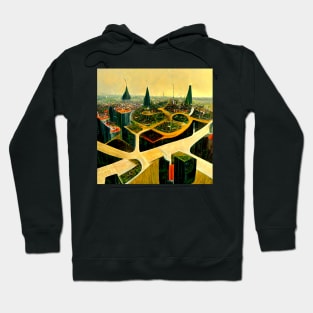 Eco friendly futuristic city Hoodie